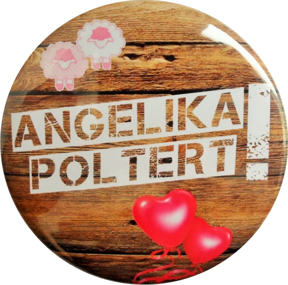 Polter Badge white